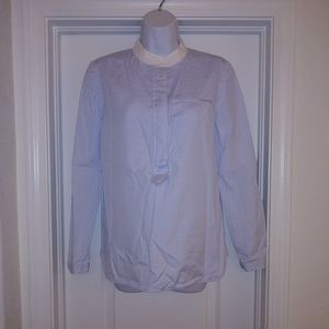 Tory Burch Pullover Button Down Dress Top Blouse